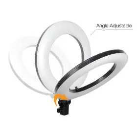 Ebem1181 Ls Photography Dimmable 14 Inch Led Ring Light Dual Color And 4 Lever Locking System Articular Arm #2