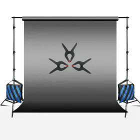 Ebem1362 Ls Photography A Backdrop Crossbar Background Support Stand Kit And Clamps With 3 Color Screen