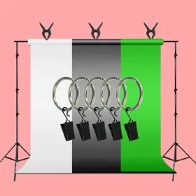 Ebem1428 Ls Photography A 2piece Cross Bar Background Support System - 3 Color Screen Backdrop Holder Kit
