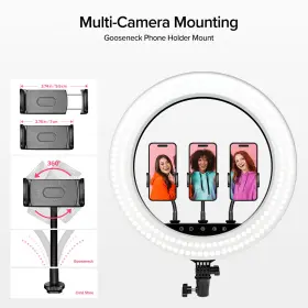 Ebem2432 Ls Photography 1-pack 18 Inch Led Ring Light Remote-control Color Brightness Large Lamp Beads #3
