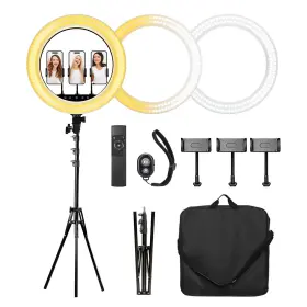 Ebem2432 Ls Photography 1-pack 18 Inch Led Ring Light Remote-control Color Brightness Large Lamp Beads