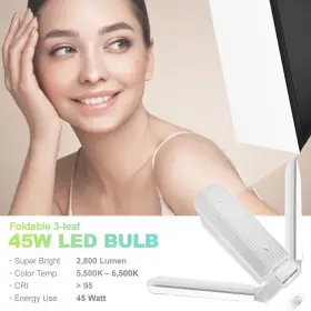 Ebem2433 Ls Photography Lsp 1800w Photo Studio Softbox Kit Color Temperature 5600 Lumen 3-leaf Bulb #2