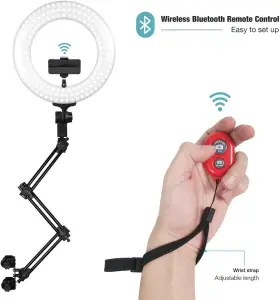 Ebpl1414 Ls Photography A Extendable Mounting Clamp Arm Dual Color Dimmable Led Ring Light 14 Inch Kit #3