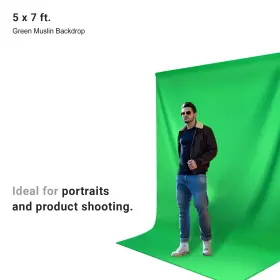 Ebpl1575 Ls Photography Green Backdrop With Studio Light Umbrella Bulb Holder Clamps #2