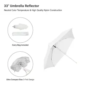 Ebpl1577 Ls Photography Studio Light Umbrella With Bulb Holding Socket Led For #2