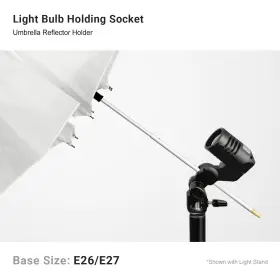 Ebpl1577 Ls Photography Studio Light Umbrella With Bulb Holding Socket Led For #3