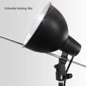 Ebpl1793 Ls Photography Set Of 2 White Umbrella Photo Reflector Lighting Kit Led Bulbs 7.5 Inch Lamp #2