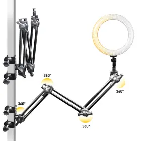 Ebsg1180 Ls Photography A 14 Inch Led Dual Color Dimmable Ring Light Kit With Articular Arm For #3