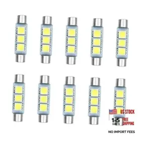 Ltdcvtr Ltd-z110 10 Pcs Car T6 Vanity Mirror Sun Visor Led Light 12v 3smd 5050 Chips