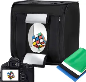 Psb-1624 Ltringys 16x16 Photo Studio Light Box With Led Lights And 4 Backdrops