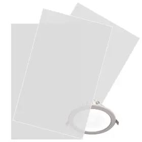 Luenir 642380754830 Lighting Diffusion Sticker 3 Pcs Sheet 7.8x11.8inches Soften White/cordevalle