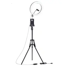 Lukyamzn 313047515513 12 Inch Ring Light With Tripod Stand And Ipad/phone Holder Dimmable Selfie Circle Le