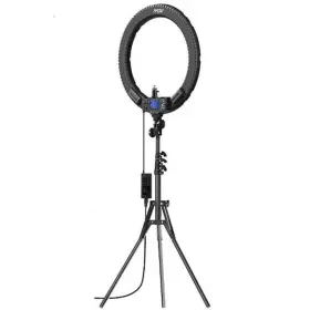 Lukyamzn 757567519550 19 Inch Ring Light Remote Controller Stand 60w Bi-color 4-color Soft Filters Live