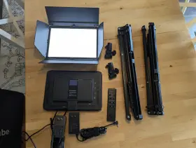 Lume Cube 810019501333 Studio Panel Led 2-light Kit With Barndoors And Stand-mint Condition