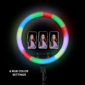 85693217 Lumee Studio - Rgb Ring Light With Tripod Stand 18 Inch Metal #2