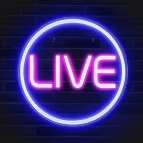 Lumoonosity 973966340166 Led Neon Signs - Live On Air Light For Twitch Tiktok Youtube St