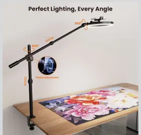 F-666 Lusure Luxsure 10 Inch Led Ring Light With Mounting Hardware And Remote Cri 95
