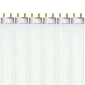 B0bdps9qlg Luxrite F17t8/850 17w 24 Inch T8 Fluorescent Tube Light Bulb 5000k Bright White