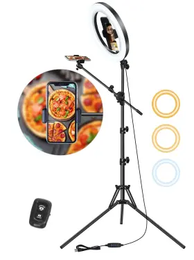 Luxsure 710859536192 Selfie Ring Light With Stand For Phone Tripod Iphone Overhea