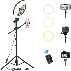 Luxsure 711181678376 Ring Light With 62ftft Tripod Stand For Video Recording 10.5ftft