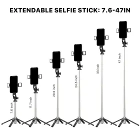 M Mybat Pro 885126711395 Selfie Stick Tripod With Remote 4 In 1 Extendable Portable Bluetoo #2