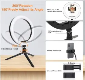 M-a007 Mactrem 10 Inch Led Ring Light - Open Box #3