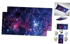 23ywg08693303p0269s1379-2 Maeda Narumi 2pack Universe Stars Purple Fluorescent Light Covers 2x4ft Ceiling
