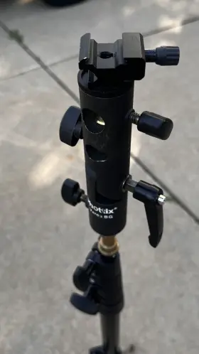 5001b Manfrotto 719821443728 6ft Collapsible Lighting Stand With Phottix Varo Hot Shoe