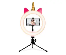 Marcelle Group 810033215902 New Unicorn Led Ring Light With Tripod Stand 8x16 Usb Power 3 Colors Photo Video