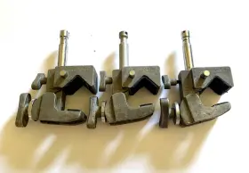540004 Matthews Studio Equipment Lot Of 3 Mathews Super Mafer Clamps