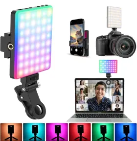 Cl-v11r Maxdiria Rgb Selfie Light 360 Full Color Video With 24 Effects 78 Led 2000m
