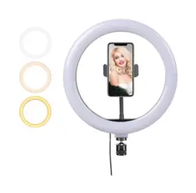 Meea 221323702158 Led Ring Light 10 Inches - O Lights With Phone Holder 3 Dimmable Color