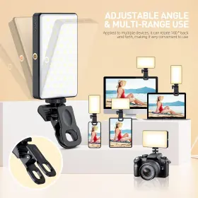 Meixitoy 445020363309 120 Led Phone Light Selfie 5000mah Rechargeable Clip Video Adjust #2