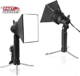 Meking 445021517534 Mini Softbox Photography Lighting Kit Portable 4x4.8in Continuous Lighti