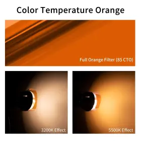 Meking 923600478953 16x20 Inches Lighting Gels Cto Photo Lights Gel Filters Transparent Co #3