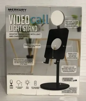 Merkury Innovations 194383040170 Video Call Light Stand Desktop Phone With New #2