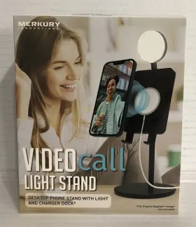 Merkury Innovations 194383040170 Video Call Light Stand Desktop Phone With New