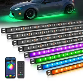 N8-rgbw Mictuning N8 Aluminum Rgbw Led Car Underglow Light Kit Exterior Underbody Mu
