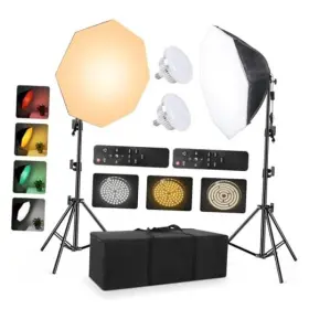 Ming Tu Store Bajiao85w Softbox Continuous Lighting Kit For Camera Photo Video 2 Pack