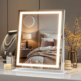 Hz2935s-w-bb Miniso Vanity Mirror With Lights-11.4 Inch X 13.8 Led Makeup 3 Color Mod