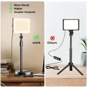 Mionondi 795847435121 2-pack Led Video Light With Stand Home Studio Back Lights Photo #3