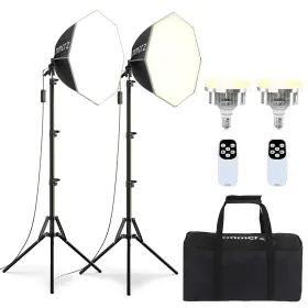 S02-xiaobajiao Mmcrz 2pack Professional Softbox Lighting Kit 20ftft X Studio Lights With 85w 2
