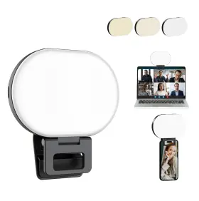 Mobily Accessories 850071414004 2025 Upgraded Soft Led Light Rechargeable 2000mah 2700-6500k Selfie W