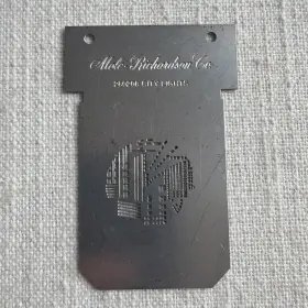 280208 Mole-richardson Co. Metal Gobo Stainless Steel Slide City Lights