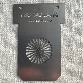 280212 Mole-richardson Co. Metal Gobo Stainless Steel Slide Radial Lines