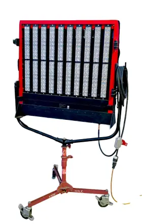 Abf2000l-u-t40d-57k-bk-dim Mole-richardson Abf2000l 2000w Led Flood Light 2700-6500k Tunable Dmx Studio