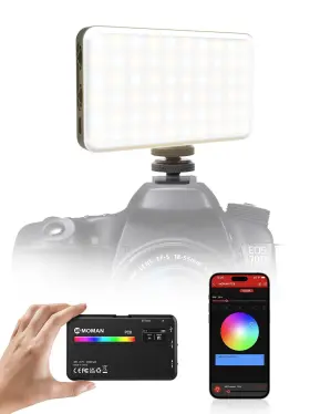 Moman 060792353222 On Light 91 Leds Rgb Video Lights For Photography Cri 95 Dimmable 2500-900
