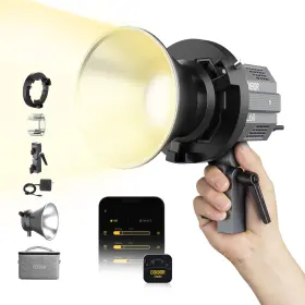 Cl60-de Moman Video Light Colbor Cl60 65w Cob Continuous Output Lighting Led 2700 6500k Cr
