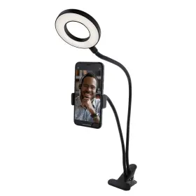 Monster 805106894337 3.5 Inch Multi White Led Ring Light Clip-on Phone Mount For Vlogging