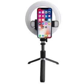 Monster 805106894375 6 Inch Ring Light With Tripod And Remote Multiple Light/brightness Settings